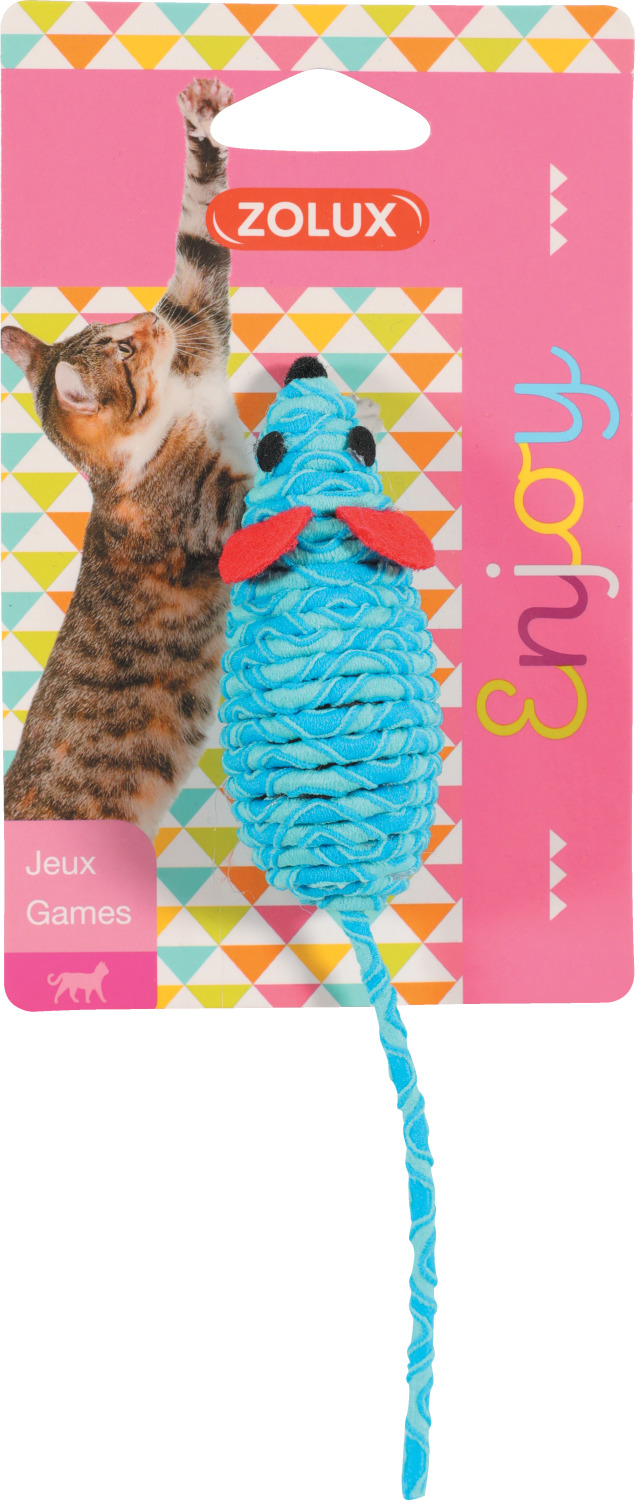 Jouet chat élastique souris